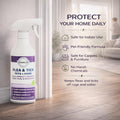Flea Spray for Home & Pets Plant-Based Repellent with Rosemary Scent 16 Oz