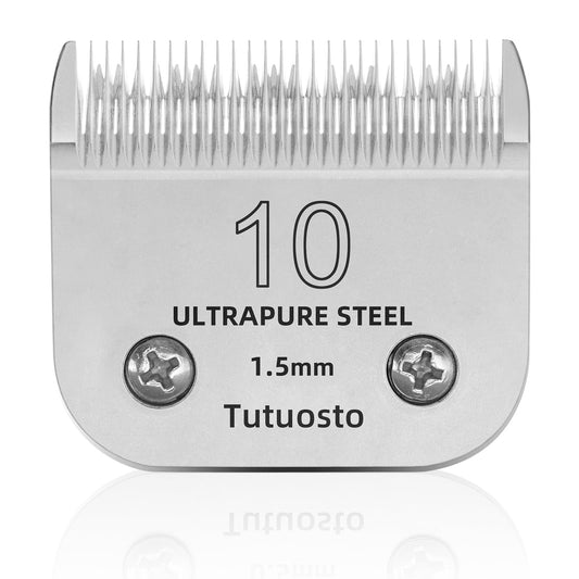 Tutuosto 10# Clipper Blades Pet Grooming Clipper Replacement Blades Detachable Blade Compatible with andis/wahl/Oster Dog Clippers