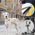 JSXD 360° Tangle-Free Retractable Dog Leash with One-Handed Brake, Pause, Lock, 10 ft Strong Nylon Tape Pet Walking Leash,Suitable for Cats, Small and Medium Dogs up to 66 lbs (Purple, 10 ft)