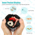 WINPAWS Dog Treat Pouch with Training Clicker,Waterproof Nylon Fabric Poop Bag Holders for Leashes,Hands Free Small Dog Walking Bag with Carabiner, Pet Puppy Training Walking Essentials (Dinosaur)
