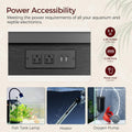 MAHANCRIS 40-50 Gallon Fish Tank Stand, Aquarium Stand with Power Outlet and Storage Cabinet, Heavy Duty Tank Stand Suit
