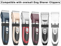 DODAER 2 Pack Replacement Blade Compatible with oneisall Low Noise Dog Clippers, Made of Ceramic Blade & Stainless Steel Blade
