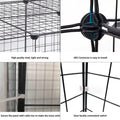 2 Tier Cat Cage Indoor,Removable Metal Kitten Cages Detachable Ferret Playpen Portable DIY Small Animals Collapsible Hou