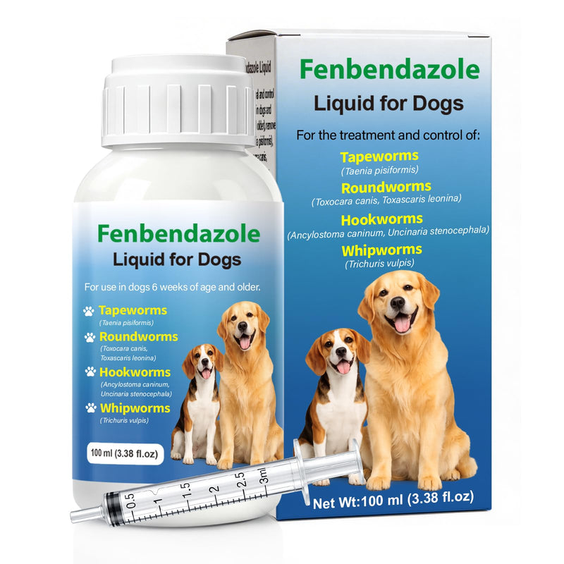 Dewormer for Dogs Fenbendazole for All Wormers, Roundworms , Hookworms , Whipworms and Tapeworms Broad Spectrum