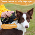 COSOWO Dog Treat Pouch, Hand Free Dog Training Treat Bag with Carabiner & Magnetic Buckle, Auto Closing Dog Walking Bag for Puppy Travel or Outdoor Use, Pet Feed Snack Reward Pocket, Black