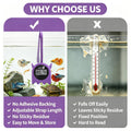 Aquarium Thermometer Flexible fold Hang on Fish Tank Thermometer