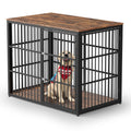 Lyromix 48'' XXL Dog Crate Furniture with 3 Doors,Wooden Crate End Table Heavy Duty Indoor Combination Cage for Medium to Large Dogs, Multiple Units Can be Combined