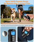 Dog Shock Collar with Remote Control – Shock Collar for Dogs 10–120 lbs, 2000FT Long Range IPX7 Waterproof Rechargeable 