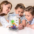 Betta Fish Tank, 360 Aquarium with LED Light, 1 Gallon Fish Bowl, Small Fish Tank Starters Kit, Beta Fish Tank Aautomati