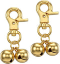 2 Pcs Bell for Dog Collar, Dog Collar Bells Gold