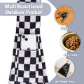 Dog Sling Carrier for Small Dogs and Cats 5–16 lbs, Puppy Cat Carrier Sling with Safety Hook and Storage Pocket, Hands Free Pet Carrier Purse for Travel, Walking, Shopping (Ebony Check)