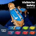 VIVAGLORY Dog Life Vest High Buoyancy Dog Swim Vest, S