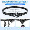 Philorn Hands Free Dog Leash for 2 Dogs, Adjustable Waist Leash for Medium Large Dogs Walking, Running, Jogging, Hiking, Dual Handles and Durable Bungee