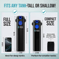 55 Gallon Fish Tank Filter to 100 Gallon Fish Tank Filter | Silent Fish Tank Filter | Large Fish Tank Filter | Submersib
