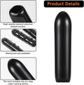 100 Pieces Prong Collar Covers Dog Prong Training Pet Collar Tips Vinyl Comfort Rubber Tips for Pet Dog Prong Collar to Increase Comfort, Black (2.5 mm)