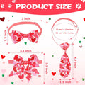 Chunful 100 Pcs Valentine's Dog Bow Ties St. Patrick's Day Dog Collars Bulk