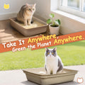 9-Pack Disposable Litter Boxes for Cats: Leak-Proof 3/6/9/20/32 Odor Control Tray for Kittens Rabbits Travel Indoor Easy to Dispose of