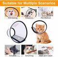 VOVIGGOL 2 Pack Cat Cones to Stop Licking, Cat E Collar Pet Cone for Cats After Surgery, Pet Elizabethan Collar Dog Head