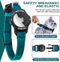 Luminous AirTag Cat Collar Breakaway, OUCWLTAG GPS Cat Collar with Apple Air Tag Holder, Cat Tracker Collars with Safety