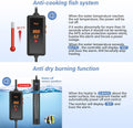 hygger 200w Aquarium Heater, Submersible Fish Tank Heater with Intelligent Temperature Control and Leaving Water Automat