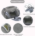 Litewoo Hamster Travel Carrier Portable Bag with Adjustable Strap, Grey, L
