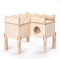 Niteangel Set of Beech Stilts for Elevating & Safely Setting Niteangel Multi-Chamber Series Maze House (Set of 5 Stilts 