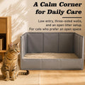 Dog Litter Box, Foldable Pee Pad Holder with High Walls for Indoor Dogs