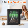 Amoowis Dog Poop Trash Can Outside - Odor Control & Waterproof, 2.7Gal Metal Pet Waste Garbage Can with Lid & Foot Pedal - Includes 30 Bags, a Bag Holder, and Lawn Stakes for Outdoor Security