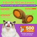 Puyrzoe Natural Flea and Tick Prevention for Cats, Itch Relief, Skin & Coat Support, 500 Chews with 6-Strain Probiotics, Gut & Immune Health, Flea Treatment for Cats, Chicken Flavor, All Breeds & Ages