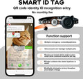 Smart GPS Cat Tracker Collar with QR Code - Waterproof Pet Locator for Small to Large Cats - Compatible with Apple Find My - No Monthly Fees - Advanced Tracking Solution