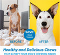 123 Treats Natural Dog Chew Bundle – 50 Count Cow Hooves + 1 lb Assorted Lamb, Beef, Pork & Chicken Jerky | Long-Lasting