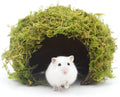 Hamster Hideout - Large, Natural Moss, Handcrafted for Syrian Hamsters, Rats & Guinea Pigs, Safe & Eco-Friendly