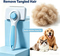 Deshedding Dog Brush for Shedding – Self Clean Cat Brush Deshedding & Grooming Tool for Long Haired and Short Haired Dog
