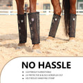 Harrison Howard Loose-Fitting Horse Fly Leggings Breathable, Tear-Resistant Fine Mesh Leg Guards Stay-on Comfortable Fly