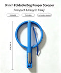 35" Dog Poop Catcher - Long Handle No Bending Poo Pickup, Includes 15 Bags, Collapsible and Portable Dog Waste Catcher f