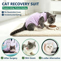kzrfojy Cat Surgery Recovery Suit Cat Onesie for Cats After Surgery Spay Surgical Abdominal Wound Skin Diseases E-Collar