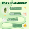 Wellix Lickable Cat Treats Healthy - Grain-Free Chicken&Cat Grass Flavor Kitten Snacks (24 Count) - Squeezable Up Cat Treats for Hairball Control&Gut Healthy
