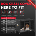 Zettum Dog Crate Cover 30 Inch - 600D Kennel Crate Covers for Dog Cage Waterproof & Heavy Duty, Small Dog Cage Cover Universal Fit for Most Wire Pet Crates - 30 x 20 x 20 Inch (Cover Only)