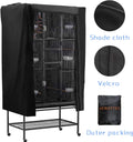 Perfitel Universal Bird Cage Cover(Black) Good Night Birdcage Cover Black-Out Birdcage Cover Durable Breathable Washable Material