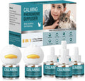 Cat Calming Diffuser 8 in 1 Multicat Pheromone Diffuser Pheromones to Calm Stress and Anxiety Relief Products Plug in Refill Anti Aggression for Cats Spraying No More Stop Cat from Urinating, Blue