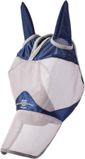 Harrison Howard Full Face Horse Fly Mask UV Protection and Breathable for Equine Use Comfortable Navy L