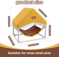 Guinea Pig Hammock with Stand,Hamster Hideout House