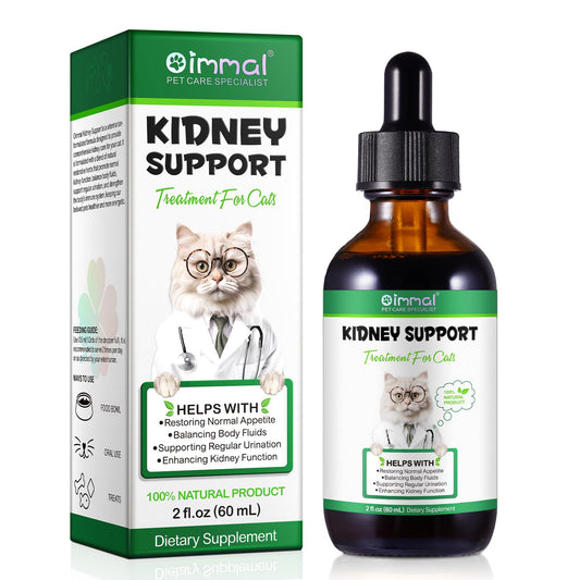 Kidney Support for Cats, Cat Kidney Treatment Support Normal Kidney Function, Increase Immunity, Herbal Supplement Supports Healthy Kidney Function, 60ml