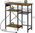 CHOEZON 10-20 Gallon Fish Tank Stand with Power Outlet, 3 Tier Aquarium Stand with Wire Storage Basket, Reptile Tank Sta