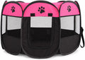 Portable Pet Playpen for Cats & Puppies, Indoor Outdoor Use. Pop-up Foldable Tent for Travel Storage, Ideal for pet Acti