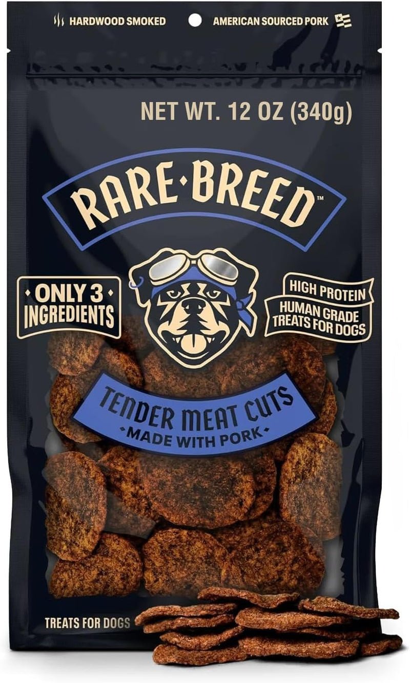 Rare Breed Soft Pork Dog Treats, Grain-Free & Human Grade - 12 oz