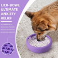 Dog Lick Bowl, Bestalk Anxiety Relief Lick Mat for Dogs, Non-Slip Freeze Licking Bowl Enrichment Puzzle Feeder for Distr