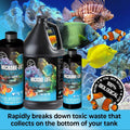 Microbe-Lift Gravel & Substrate Cleaner for Saltwater Aquarium and Freshwater Tanks, Tank Cleaner and Aquarium Water Con