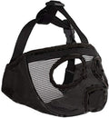 Short Snout Dog Muzzle- Adjustable Breathable Mesh Bulldog Muzzle for Biting Chewing Licking Grooming Dog Mask,Black M