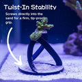 5 Pack Coral Frag Plug Sand Stands, Aquarium Sandbed Frag Rack Holder Mounts, Reef Tank Accessories for SPS LPS Zoanthid